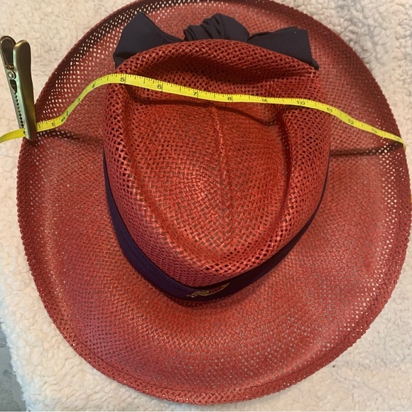 Vtg Golf  Us Open 1997 Congressional Hat Womens Straw Woven Shade Wide Brim Hat main image 7